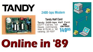Online, 1989 style: Dialing into BBSes with a vintage Tandy 1000 modem