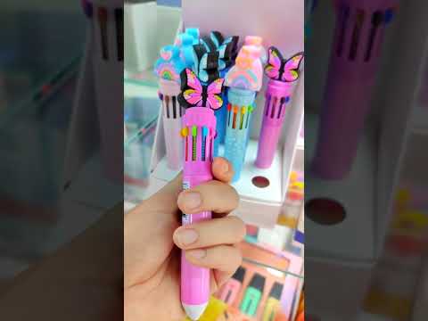 Caneta com várias cores #canetas