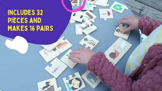 BIGJIGS TOYS Dřevěné puzzle - Protiklady