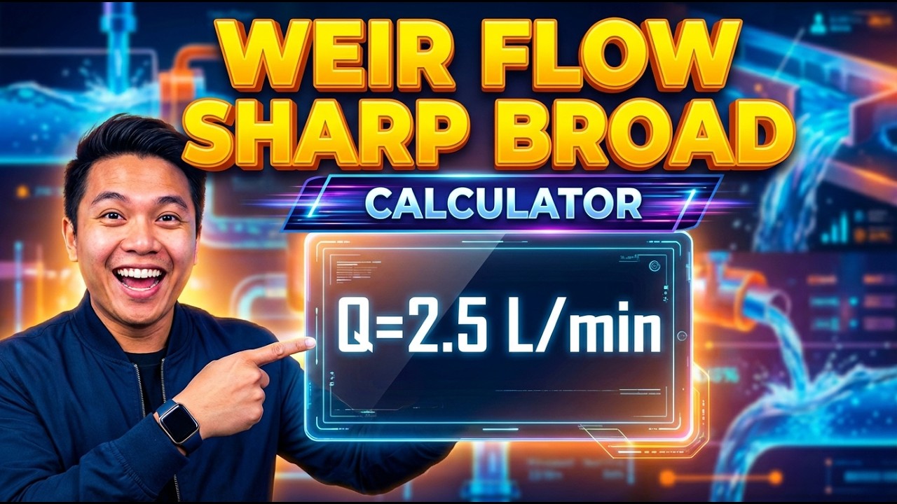 Weir Flow Sharp Broad Interactive Calculator