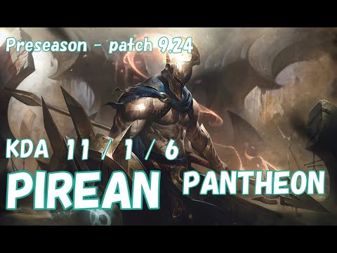 【KRチャレ/元SKT/SG新MID】SG PIREAN パンテオン(Pantheon) VS T1 GORI ジェイス(Jayce) MID - Patch9.24 KR Ranked【LOL】