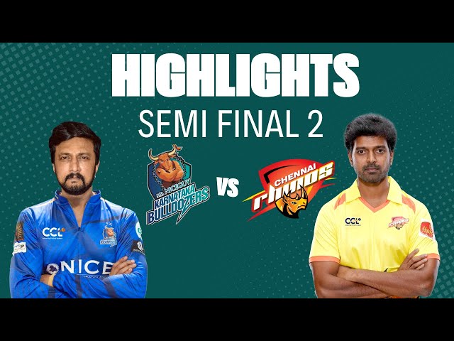 CCL 2025 SemiFinal 2 Highlights – Karnataka Bulldozers vs Chennai Rhinos|Cricket Highlights #CCL2025