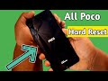 All Poco Hard Reset Without password MiUi 12/Remove pin pattern password 2021 without pc