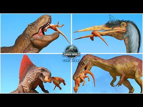 Homalocephale Hunting Animations of All Dinosaurs & Flying Reptiles 🦖 Jurassic World Evolution 3