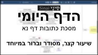 דף יומי מסכת מסכת כתובות דף נא - שיעור קצר וברור במיוחד בליווי תרשים