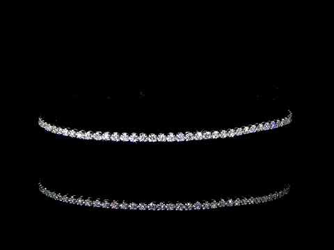 Lady's 18k White Gold 1ct (TDW) Diamond Tennis Bracelet