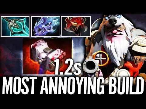 Probably Most Annoying Sniper Build - Max Attack Speed Immortal Rank Gameplay Dota 2