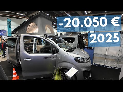 -20.050 € FABRIKNEU WOHNMOBIL CROSSCAMP 2025 DIESEL KÜCHE AUFSTELLDACH SCHLAFBANK AUT VOLL VOLL VOLL