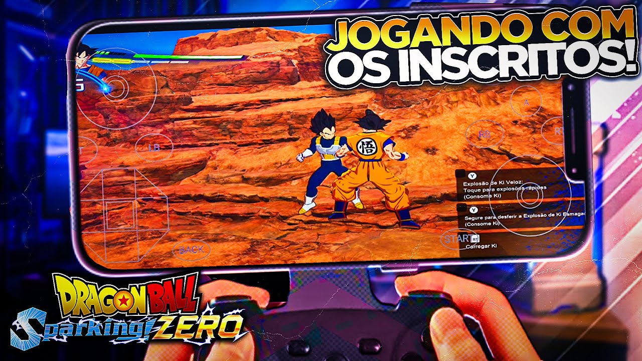 JOGANDO DRAGON BALL: SPARKING! ZERO pelo CELULAR COM OS INSCRITOS ATRAVÉS DA MAWE CLOUD! #2