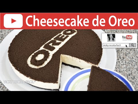 CHEESECAKE DE OREO | Vicky Receta Facil Video