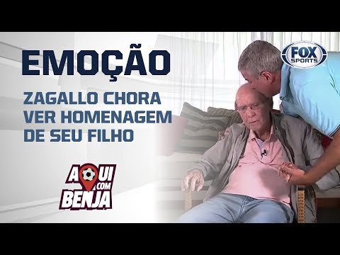 IMPOSSÍVEL NÃO SE EMOCIONAR! ZAGALLO CHORA VER HOMENAGEM DE SEU FILHO; Aqui Com Benja!