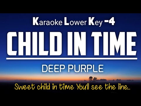 Deep Purple - Child In Time | Karaoke Lower Key -4‼️#karaoke