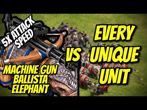 MACHINE GUN BALLISTA ELEPHANT vs EVERY UNIQUE UNIT | AoE II: Definitive Edition