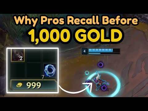 Why Pro Players (Almost) ALWAYS Recall Before 1,000 Gold?