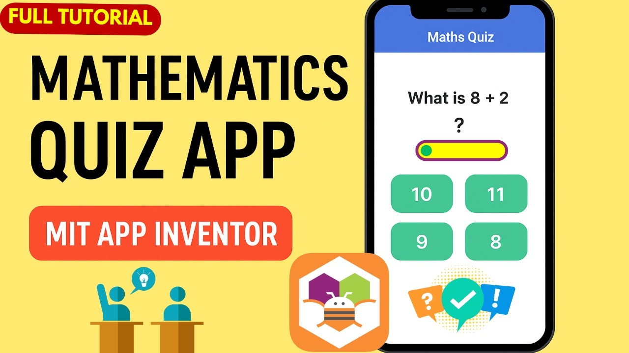 Build a Maths Quiz App in MIT App Inventor | Tutorial Fun Quiz Game