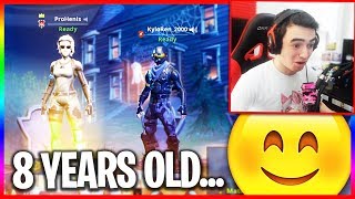 8 Year Old Fortnite Player... (Funny Random Duos)