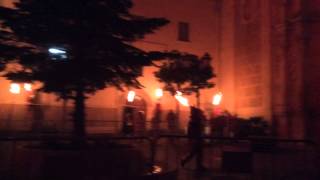 preview picture of video 'IV Nit del foc amb genial espectacle creat per la Colla de Gegants de Les Borges del Camp. 31-05-14'