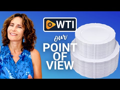 U-QE 100 Pieces White Plastic Plates - WTI product video review