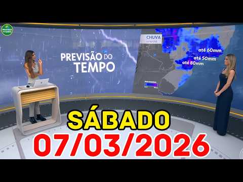 RISCO DE ALAGAMENTO: Cidades de Minas e São Paulo em alerta | Previsão do Tempo Jornal Hoje 07/03