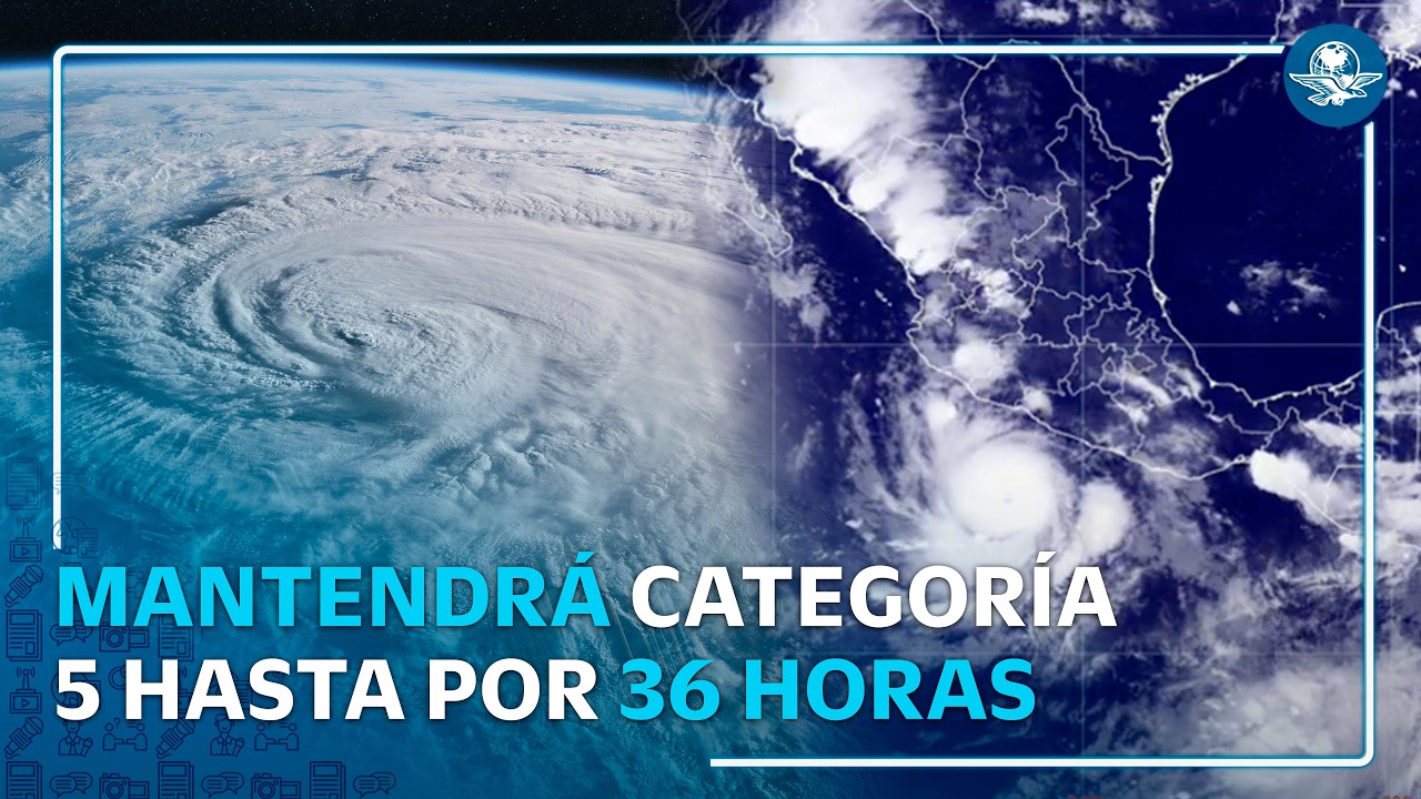 Huracán Polo mantendrá categoría 5 durante 24 a 36 horas; alertan por oleaje de hasta 9 metros