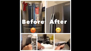 How to Remove Adhesive from Appliances and how to give an appliance a clean finish look