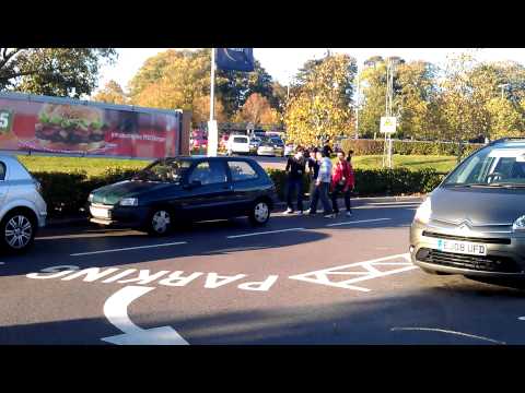 Carless drive-through