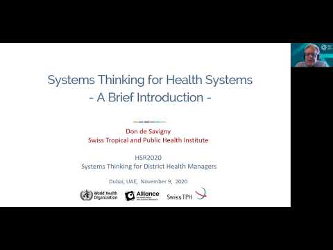 A brief introduction to Systems Thinking – Don de Savigny