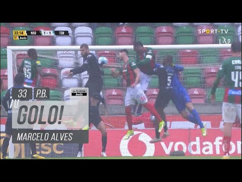 Goal | Golo Marcelo Alves: Marítimo (1)-1 Tondela (Liga 21/22 #28)