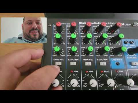Mesa de 6 Canaias MX-6T  BT / 24 EFEITOS / PHANTON / SAIDA USB