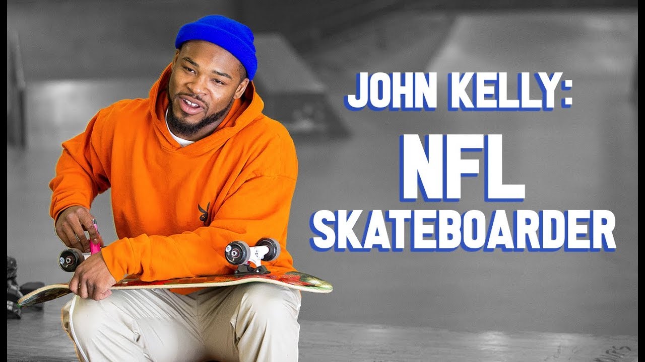 Conoce a John Kelly, un jugador actual de la NFL que patina