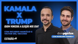 #45 KAMALA x TRUMP: Quem vencerá nos EUA? | com RICARDO MARCÍLIO e VICTOR DEL VECCHIO | Dois Pontos