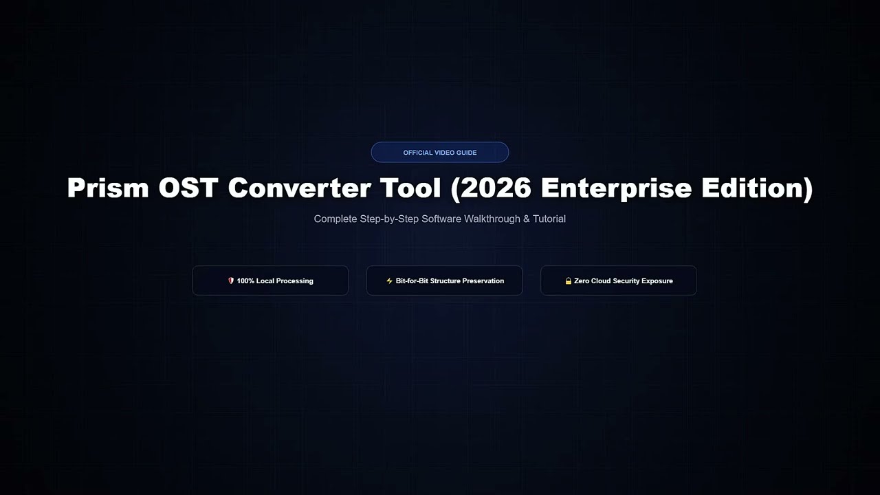 OST to PST Converter Tool video guide preview
