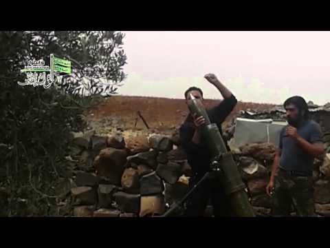 استهداف مقرات النظام في تل المطوق في ريف درعا بقذائف الهاون من قبل لواء المرابطين