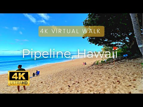 🏝 Pupukea Beach Park (Pipeline) | North Shore of Oahu, Hawaii 4K #hawaii #hawaiiwalk #virtualtour