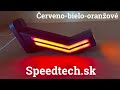 Pozičné LED svetlo 12V / 24V / pravé - červeno / bielo / oranžové + dynamické smerové svetlo (57x145x185mm) ECE - Video Youtube