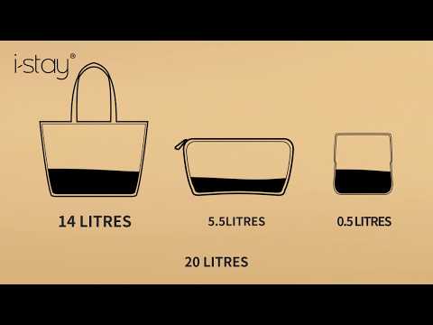 13.3" Laptop Tote Bag with organiser bag, pop out clutch bag and small coin purse - is0111 - black