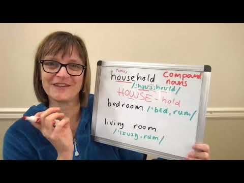 How to Pronounce Household, Bedroom and Living Room (Compound Nouns in English)