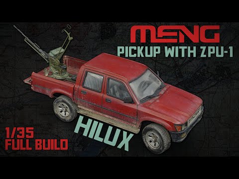Meng Hilux | Pickup mit ZPU-1 | 1/35 Komplettmodell.
