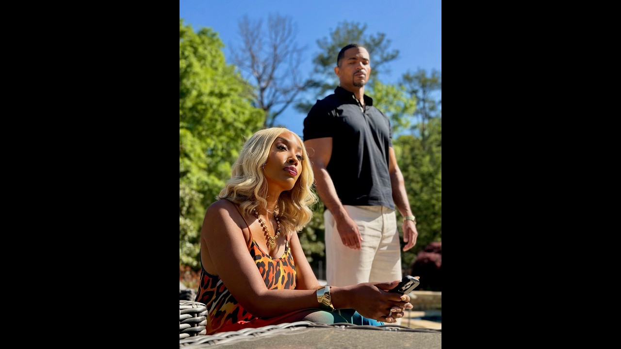 When Anthony asks Amber who is it!