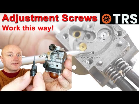 CARBURETOR ADJUSTMENT SCREWS on 2-Stroke - (How it actually Work Inside)