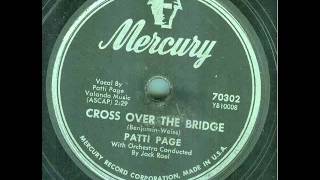 Patti Page - Cross Over The Bridge (original 78 rpm)