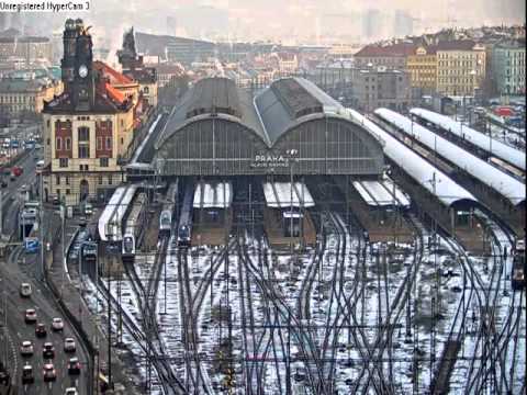 Praha hlavní nádraží 18.2.2016 - denní provoz
