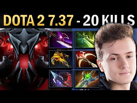 Shadow Fiend Gameplay Miracle with 20 Kills and Butterfly - Dota 2 7.38