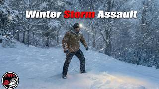 Winter Camping - Overnight in the Snow and Freezing Rain