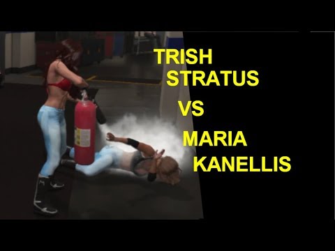 WWE 2K19 Trish Stratus vs Maria Kanellis - Backstage Knockout Match