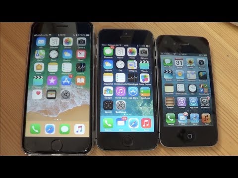 iOS 6.1.3 vs 7.1.2 vs 11.2.1 - Speed Test