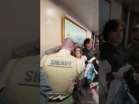 Utah police slam woman to ground at data centre protest | AJ #shorts