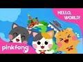 Hello To All Our Friends The World Song Cotomo Cats Pinkfong Songs For Children