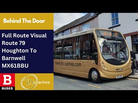 FULL ROUTE VISUAL | Nexus Bus Route 79 - Houghton to Barnwell | MX61BBU