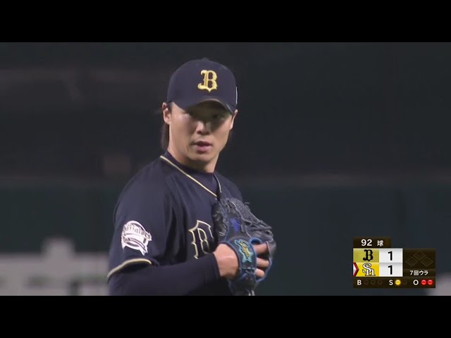 【7回裏】バファローズ・山崎福 完璧な投球で7回1失点の好投!! 2020/8/14 H-B